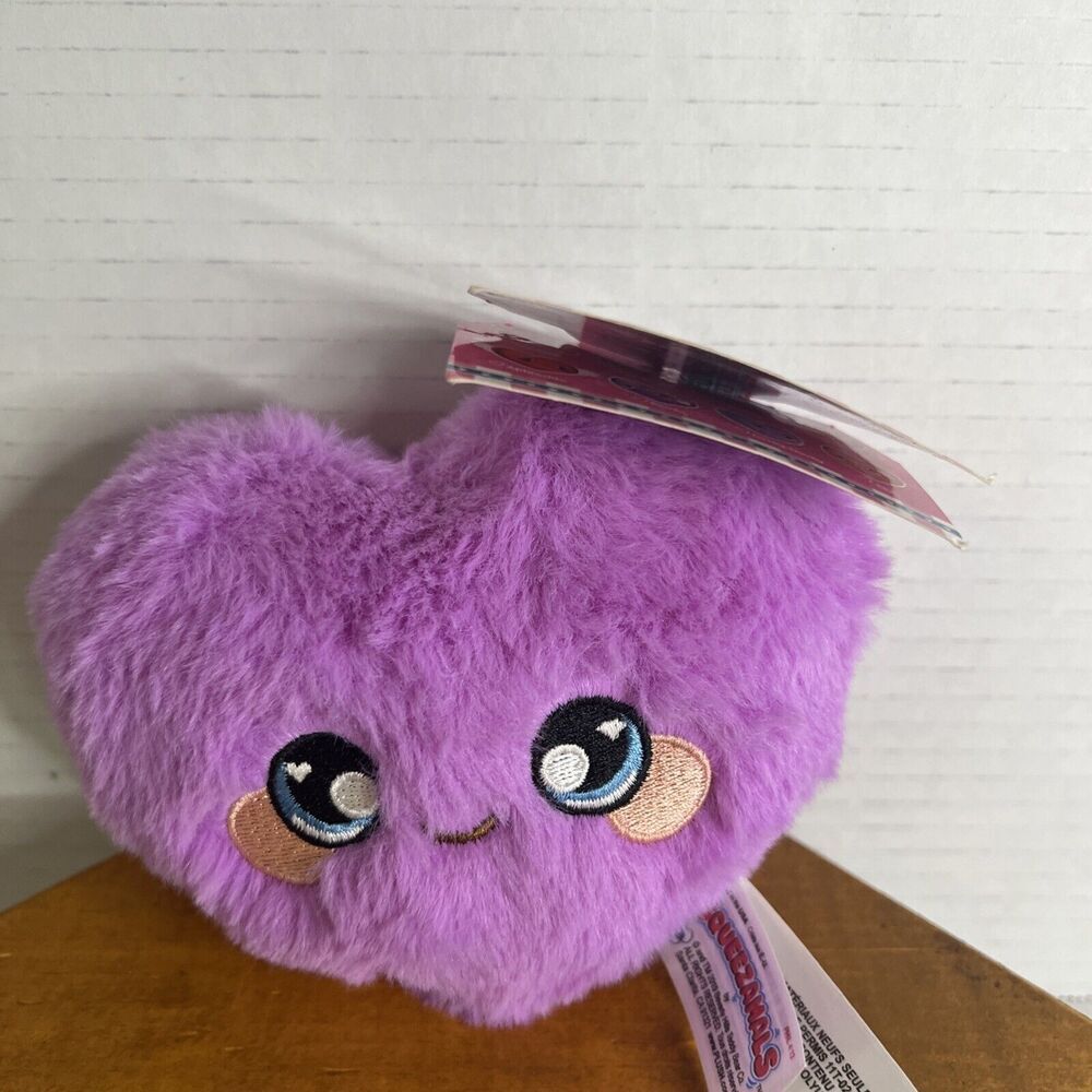 Squeezamals Scented Purple‎  Heart Plush Valentines 2019